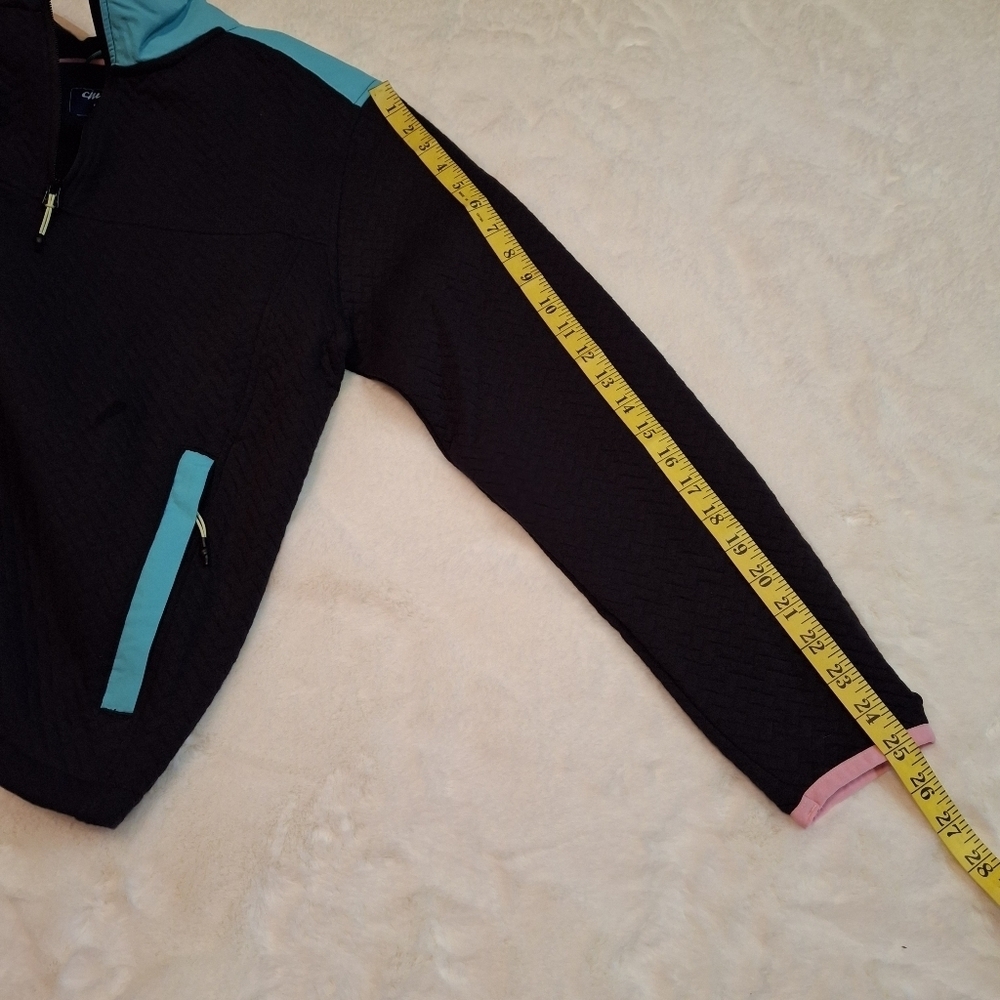 Chubbies The Brightside Black Quilted Quarter Zip Pullover Men Size Small - Picture 14 of 16